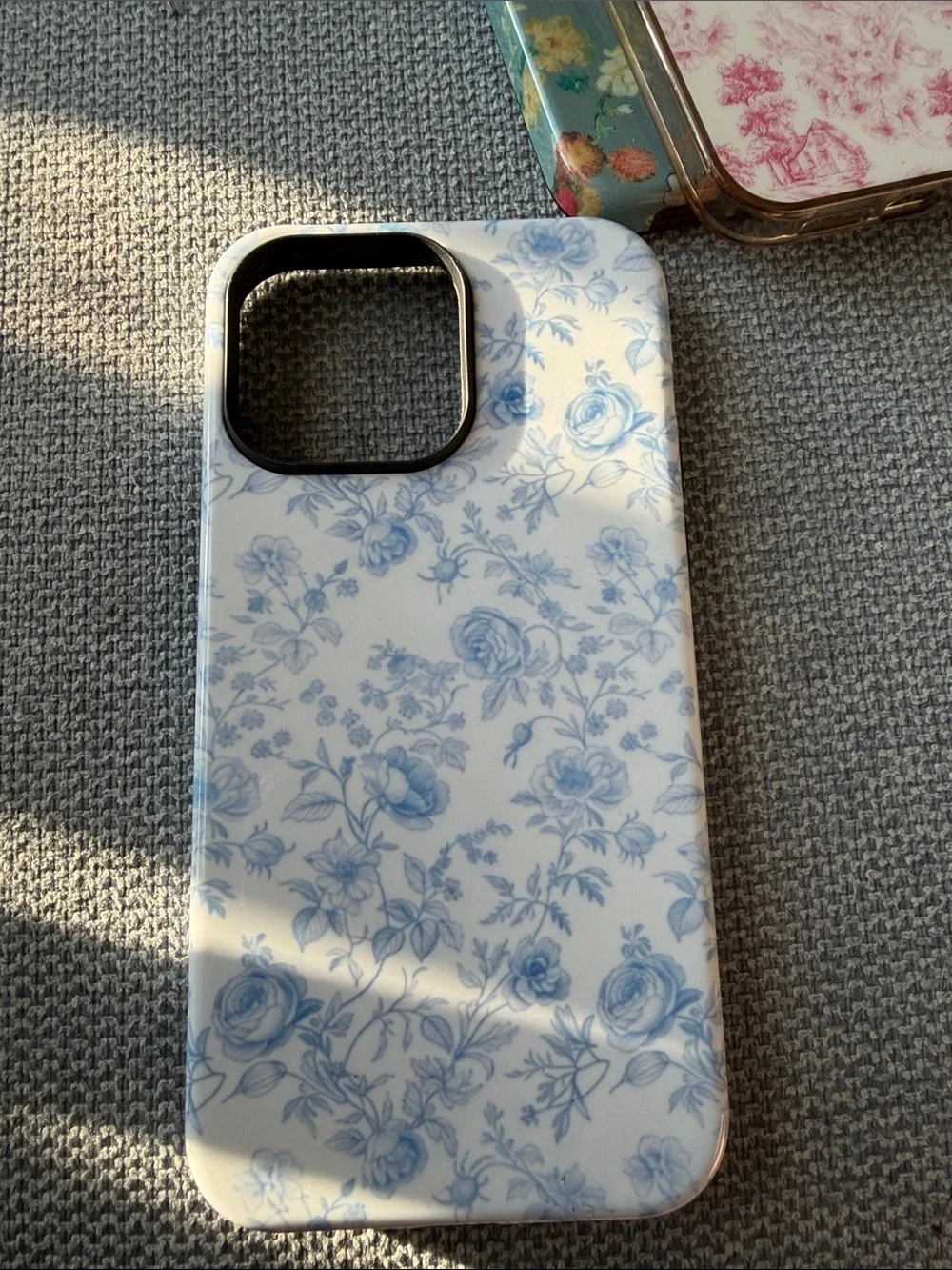 iPhone 14 Pro Max Floral Hydrangea Protective Phone Case - Mint Floral Design